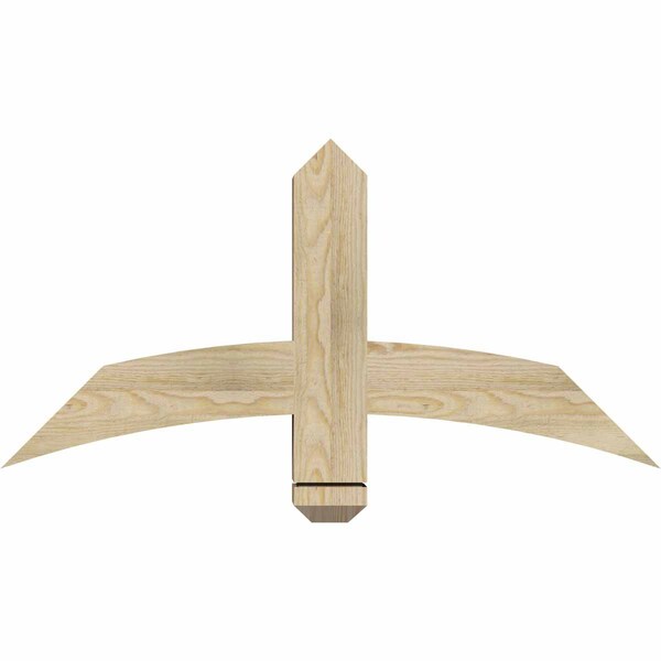 Ekena Millwork Bellingham Rough Sawn Timber Gable Bracket, Douglas Fir, 36"W x 18"H x 4"D x 4"F, 12/12 Pitch GBW036X18X0404BEL00RDF - main